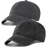 TSSGBL Vintage Cotton Washed Baseball Cap S to XXL Unstructured Low Profile Adjustable Distressed Dad Hat for Men Women