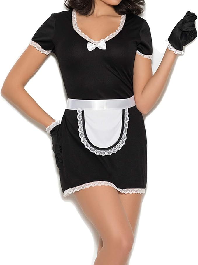 Hot Spot Sexy French Maid Adult Roleplay Costume Amazon.ca Clothing