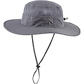 Home Prefer UPF 50+ Men's Sun Hat Wide Brim Bucket Hat UV Protection Hat for Mens Womens Beach Safari Gardening Golf Fishing