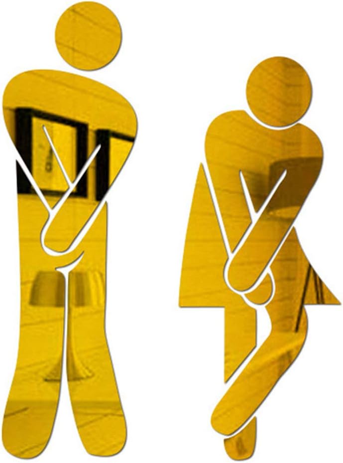 Adhesivo para inodoro. Funky Goods - Juego de espejo para ...