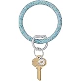 Oventure, The Original Bracelet Keychain, Silicone Big O Key Ring, Limited Edition Confetti Gift Package (Blue Frost Confetti)