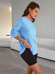 Trendy Queen Womens Oversized Long Sleeve T Shirts