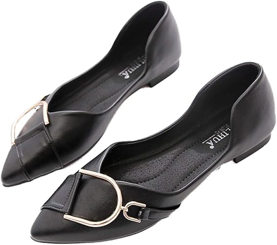 Amazon Hifeos 痛くない ぺたんこ ポインテッドトゥ パンプス ローヒール 歩きやすい 履きやすい ペタンコ 大きいサイズ 小さいサイズ レディース 靴 フラットシューズ 大人 かわいい お呼ばれ 二次会 入学式 卒業式 結婚式 Hifeos パンプス
