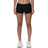 MCEDAR Women's Running Shorts Low Waisted 2.5",Lightweight Active Workout Quick Dry Gym Athletic Sports Shorts Zip Pocket