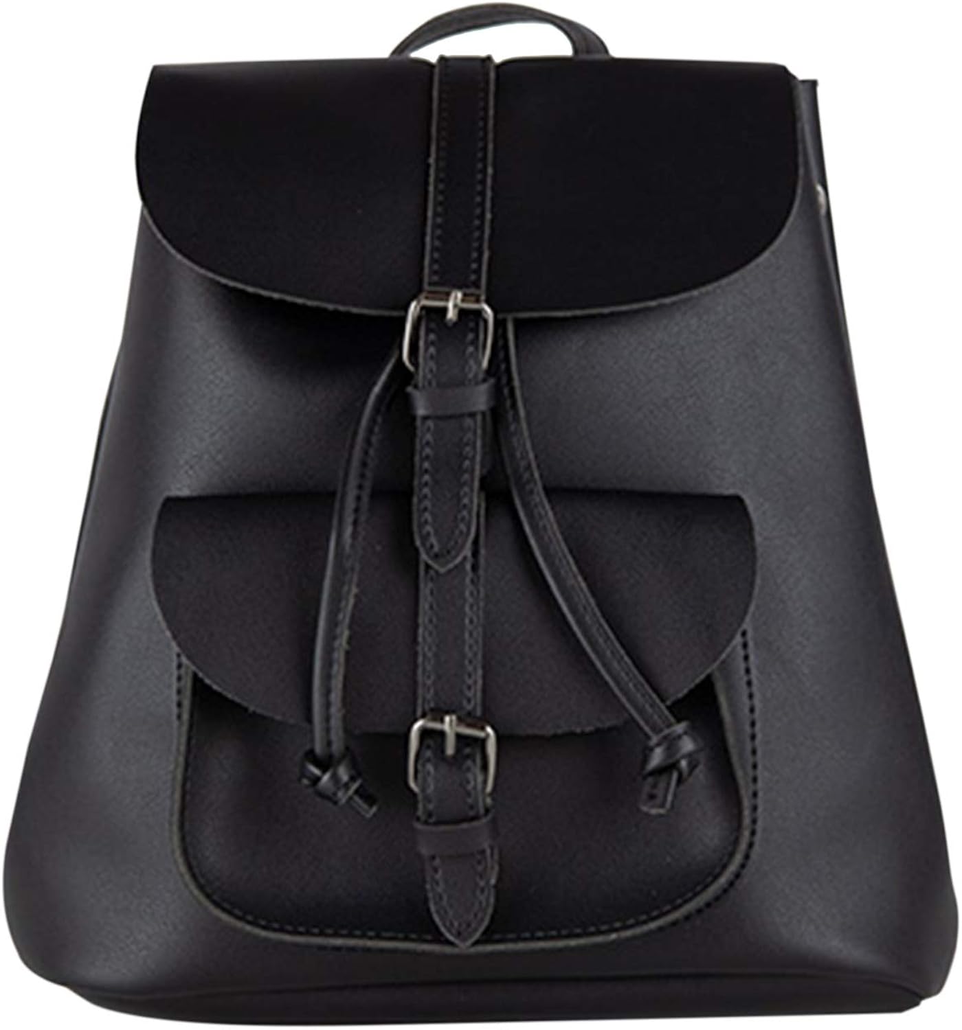 Faux Leather Look Backpack Ladies Rucksack with Adjustable Shoulder