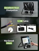 VIIIVA 30W Outdoor Security Light Motion Sensor PIR Flood Light IP66 view 5