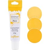 COLOUR SPLASH Food Colouring Gel Tube, Edible Ingredients, Highly Concentrated Gels, Easy to Use Squeezy Tubes, Transform Plain Cakes Into Bright, Eye-Catching Creations - Sunflower Yellow 25g