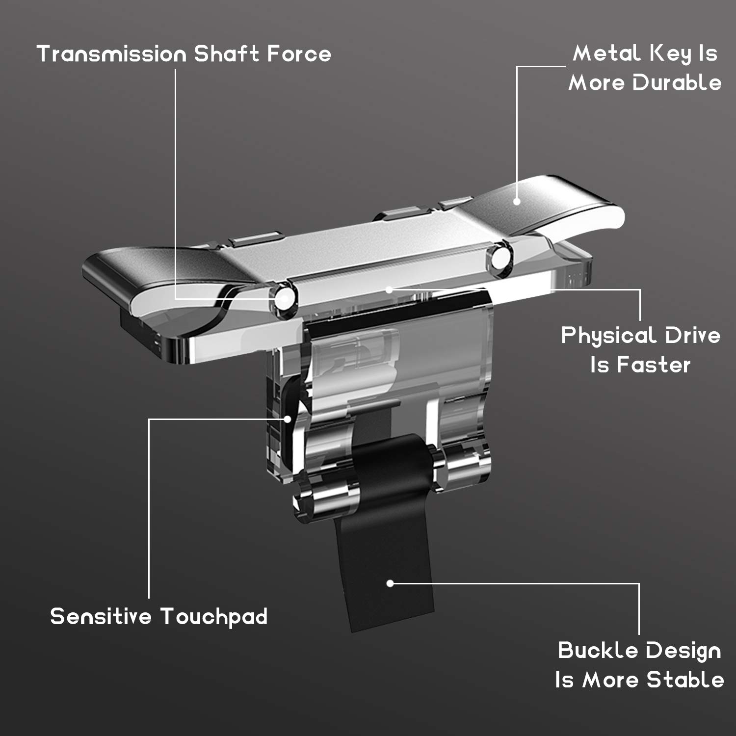 [4 Triggers] Fortnite PUBG Mobile Trigger -Mobile Game Controller Cellphone Game Trigger for Battle Royale/Fortnite/PUBG
