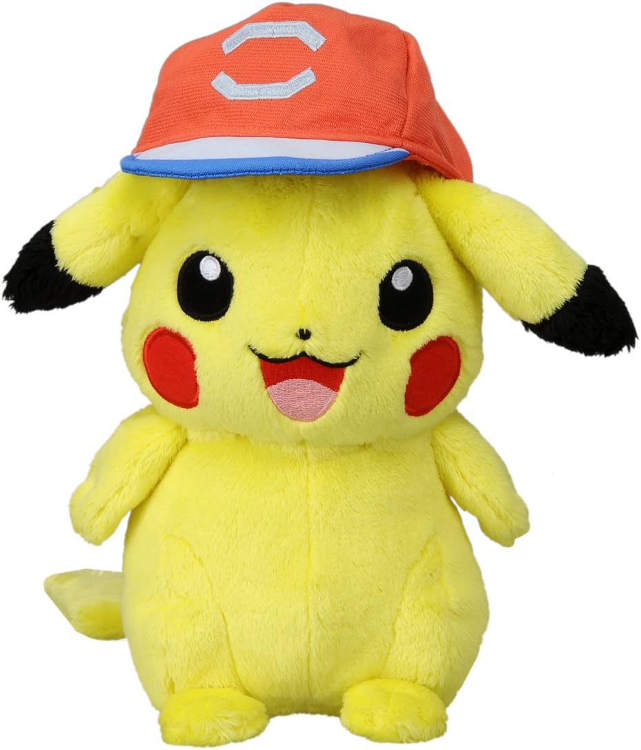Amazon ポケットモンスター ポケモン ぬいぐるみ サトシのピカチュウ アローラキャップver 高さ約24cm ぬいぐるみ おもちゃ