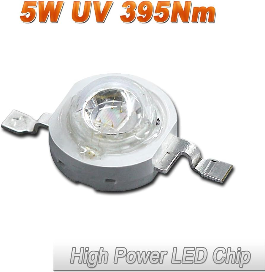 (200 Pcs) Hontiey High Power LED Chip 3W UV Purple Light 395-400Nm Bulbs 3 watt Beads DIY Spotlights Floodlight COB Integration Lamp SMD Stage Lights