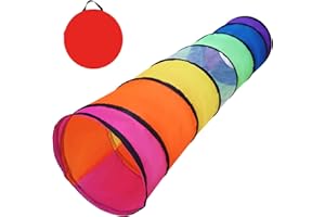WESKMENS Kids Tunnel for Toddlers, Pop Up Play Tunnel Tent for Babies or Dogs, Indoor & Outdoor Toys for Kids Backyard Playse