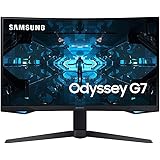 SAMSUNG Odyssey G7 Series 32-Inch WQHD (2560x1440) Gaming Monitor, 240Hz, Curved, 1ms, HDMI, G-Sync, FreeSync Premium Pro (LC
