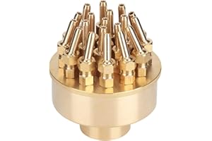 Valentine's Day Carnival Boquite Fountain Nozzle Heads, 1.5" DN40 G1-1/2 3 Layers Brass Fountain Nozzle Sprinklers Spray Head - for Pond Pool, Garden Pond, Amusement Park, Museum, Library