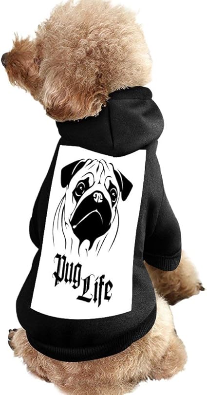 Amazon パグフェイスラ Dog Face 中小ペット犬猫子犬ファッションフード付きコート帽子スウェットシャツペット服 Gunna コスチューム 通販