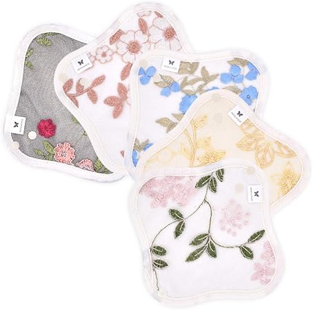 Amazon 布ライナー 小さめ 薄手 リフレッシング ５枚セット Aesst Rf 5p Aenuance オリモノシート 布製パンティライナー 布ナプキン 防水布なし Aenuance パンティーライナー