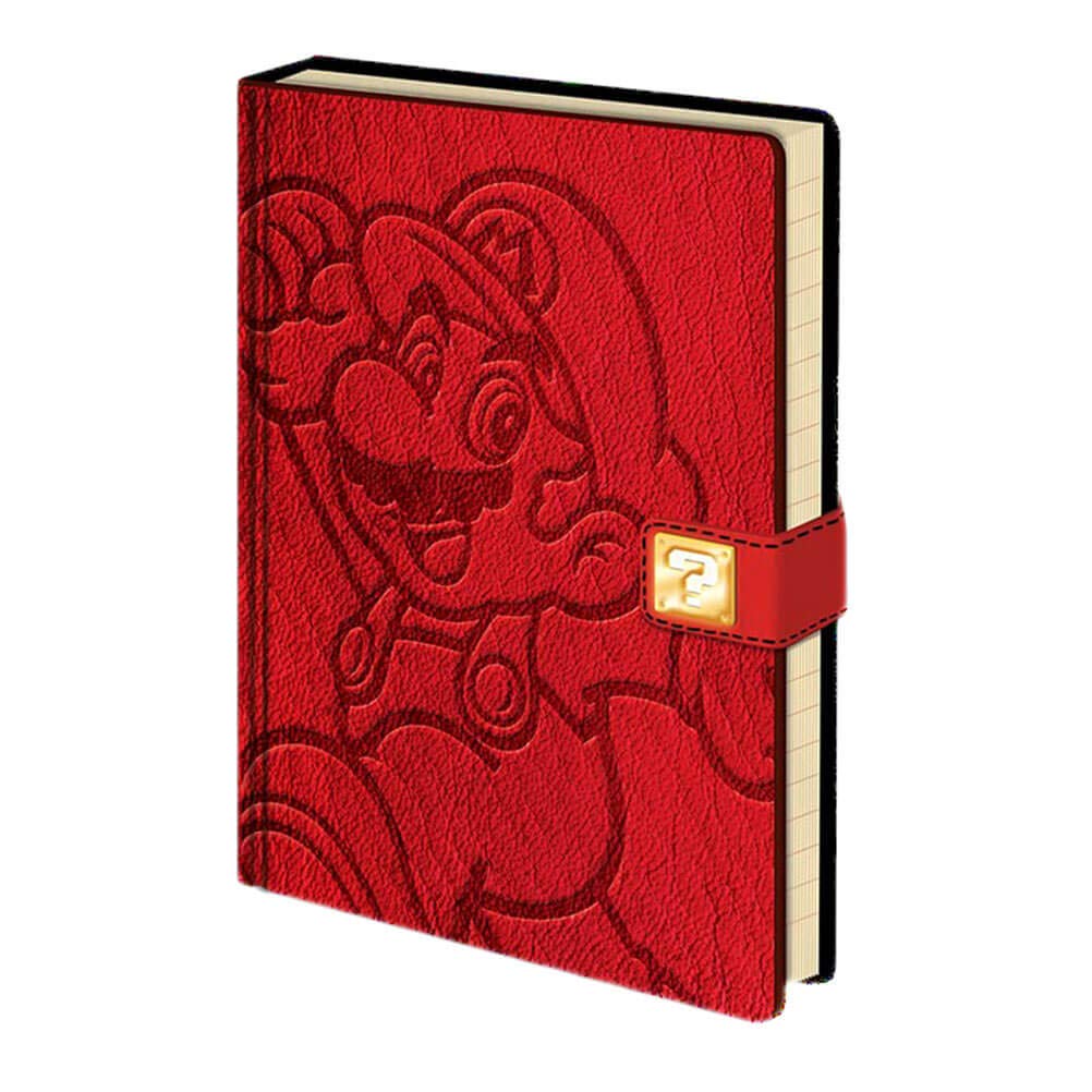 Premium Super Mario A5 Notebook, red