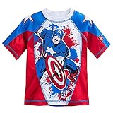 Marvel Captain America Rash Guard for Boys Size 5/6