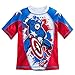 Marvel Captain America Rash Guard for Boys Size 5/6 458062333367