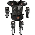 Kids Dirt Bike Gear Chest Protector Motocross Gear Motorcycle Armor Vest Elbow Guard Knee Shin Guard Pads Youth Motorcycle Protective Gear
