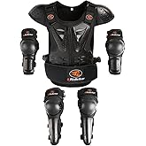 Kids Dirt Bike Gear Chest Protector Motocross，Youth Motorcycle Armor Suit with Knee Shin Guard Elbow Pads for Boys Girls Riding Protective Gear