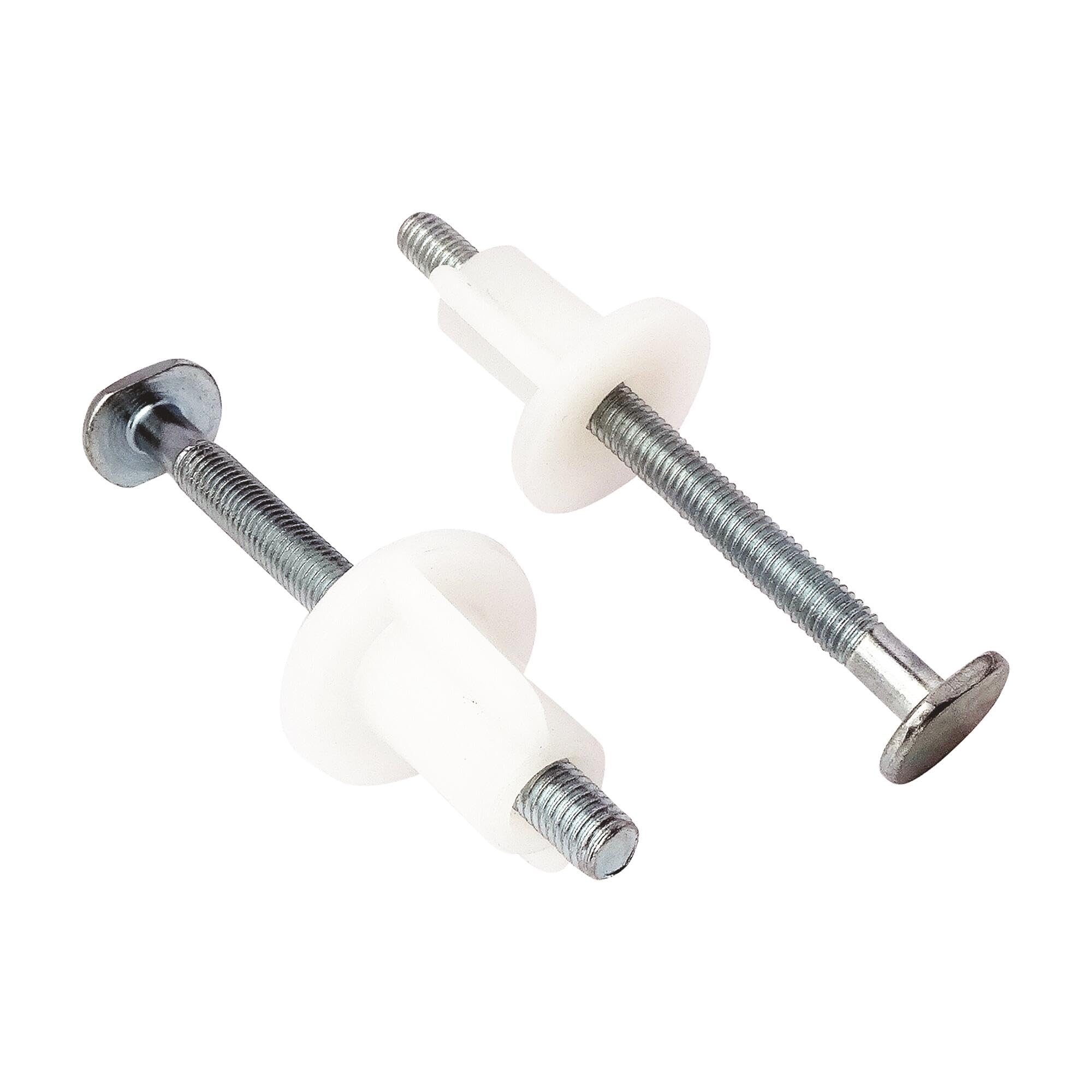 Somatherm For You Toilet seat fixing 2 rectangular screws 75 mm zinc-plated steel+2 HDPE nuts 6mm
