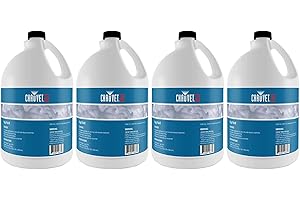 CHAUVET DJ 1 Gallon of Water Based Fog Machine Juice for Indoor and Outdoor Fake Smoke Maker for Weddings and Halloween Parties, (4 Pack)