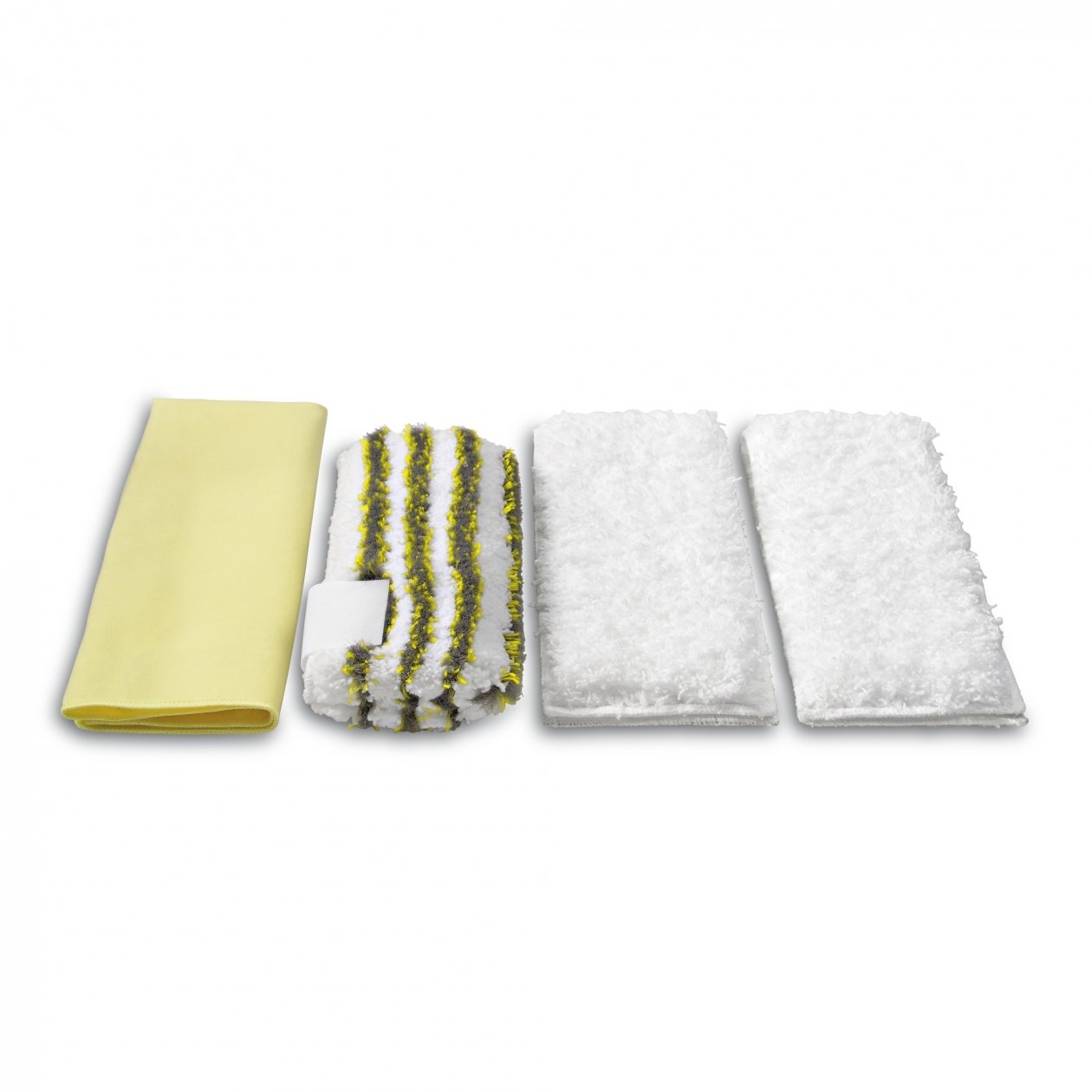Kärcher Set of 4 Premium Velour Micro-Fibre Cleaning Cloths For Steam Cleaners - Specifically Designed For Bathroom Cleaning