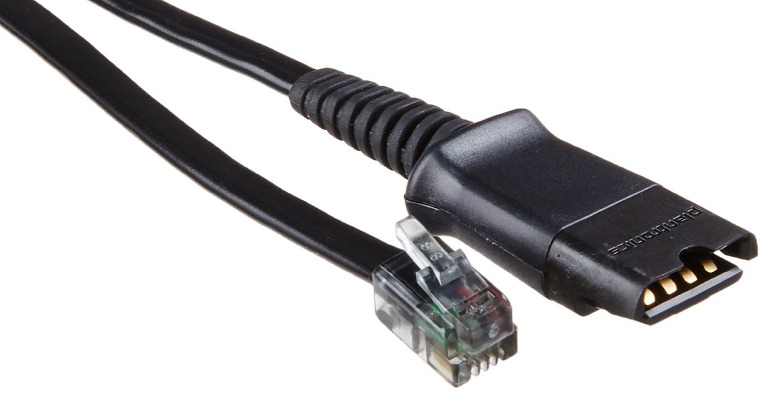 Plantronics U10P 27190-01 Cable, Black