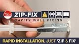 TIMCO Zip-Fix Plasterboard Cavity Fixing Anchor Bag 10 + Screws Wall Drywall view 3