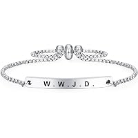 2 Pack WWJD Braided Leather Bracelet For Men & Women – Inspirational Religious Jewelry With Cross, Stainless Steel