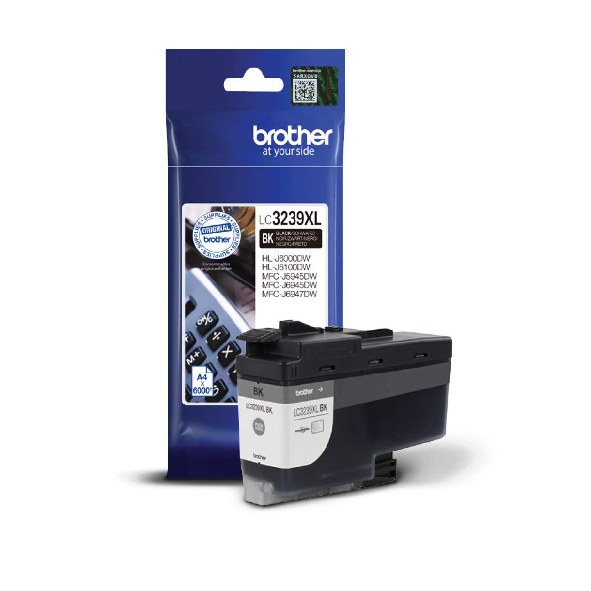 Brother LC-3239XLBK Inkjet Cartridge, Black, Single Pack, Ultra High Yield, Includes 1 x Inkjet Cartridge, Brother Genuine Supplies