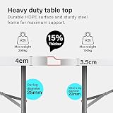 Vivo Technologies 6ft Folding Table Indoor Outdoor Plastic Picnic White view 4