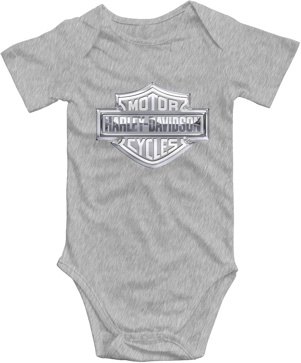Baby Bodysuit Harley Davidson Logo Infant Romper Climbing Clothes Funny Jumpsuit