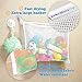 Pikababy Bath Toy Organizer, With 2 Extra Strong Suction Hooks, Includes 3M Stickers, Safe Non-Toxic Polyester, The Perfect Storage Bag,Premium Quality Mesh Basket For Toddlers and Kids Toys,Large net
