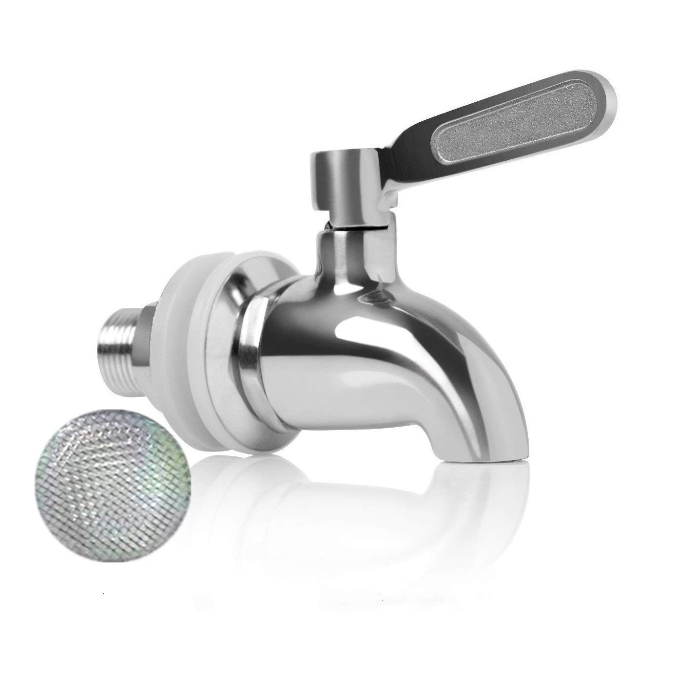 Hbsite 304 Stainless Steel Beverage Dispenser Replacement Spigot Juice