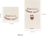 OTOTEC 200pcs Handmade Washable Labels Cotton Sewing Tags for DIY Crafts view 5
