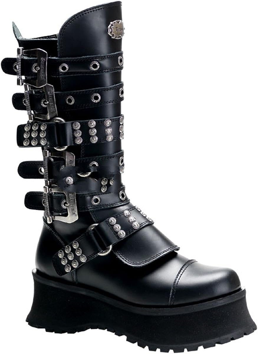 demonia steel toe boots