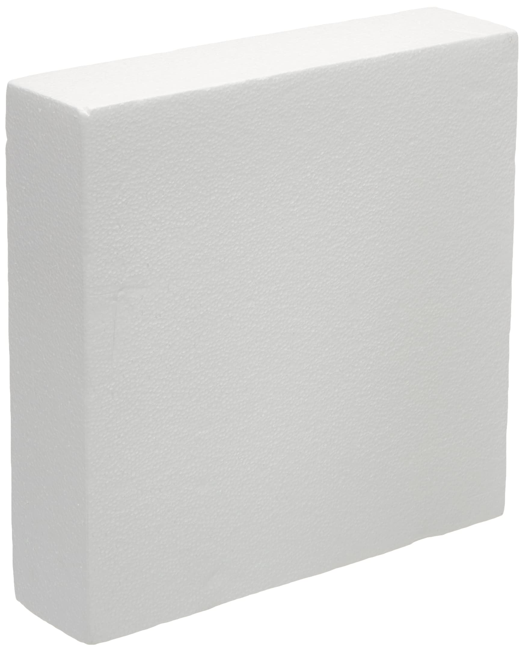 DECORA 0174027 POLYSTYRENE Square 30X30X7,5H CM, Polistirolo, Off-White