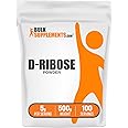 BulkSupplements.com D-Ribose Powder - D-Ribose Supplement, for Energy Support - Unflavored & Gluten Free, 5g per Serving, 500g (1.1 lbs) (Pack of 1)