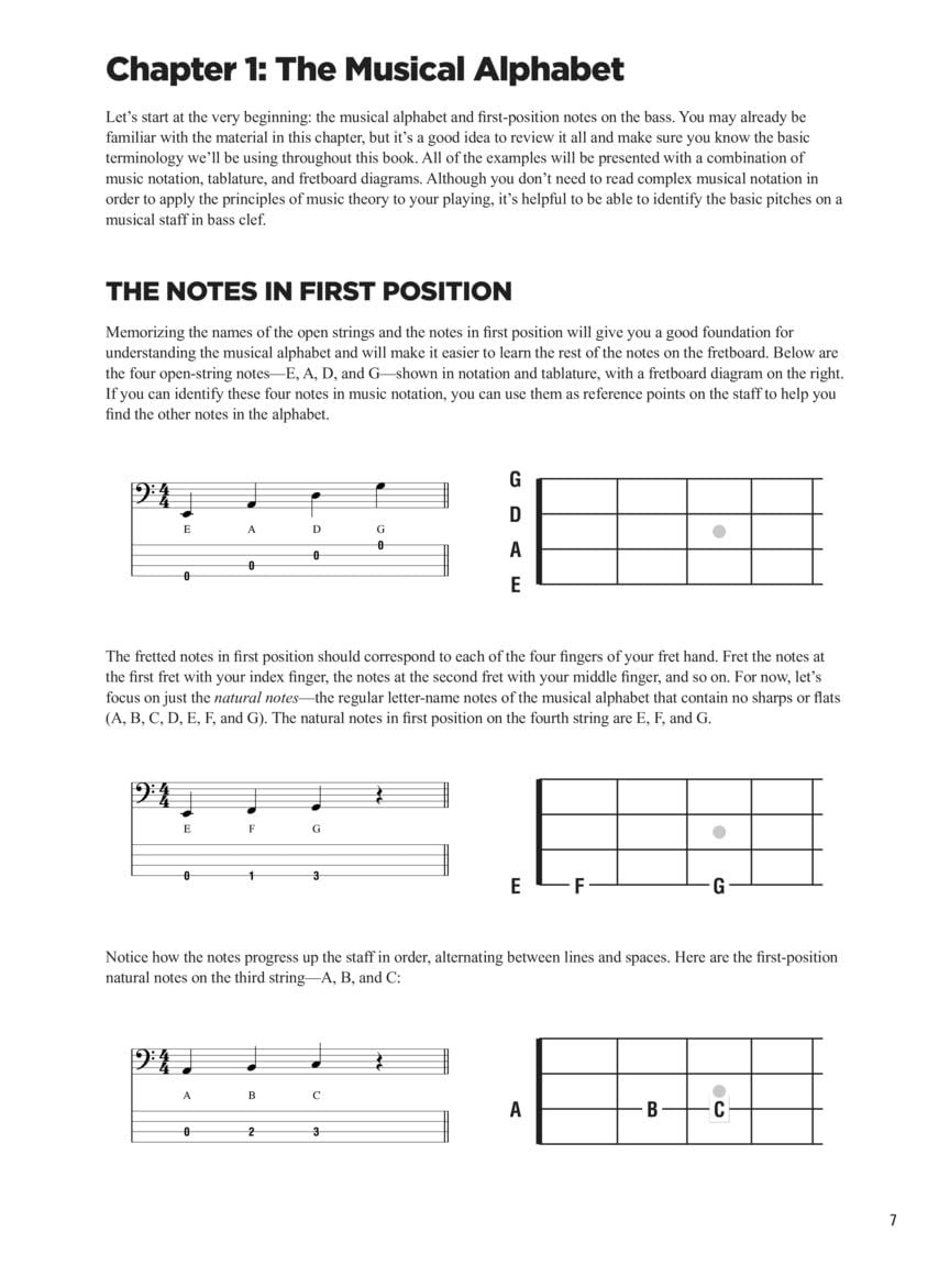 Music Theory for Bass Players | Electric Bass Instruction Book with Tablature and Online Audio | Bass Guitar Sheet Music & Theory Workbook for ... and Reveal Your Full Bass Potential!