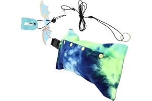 Happyyami Lizard Sling Carrier Bag with Adjustable Reptile Leash Portable Outdoor Pet Lizard Carrying Set for Travel