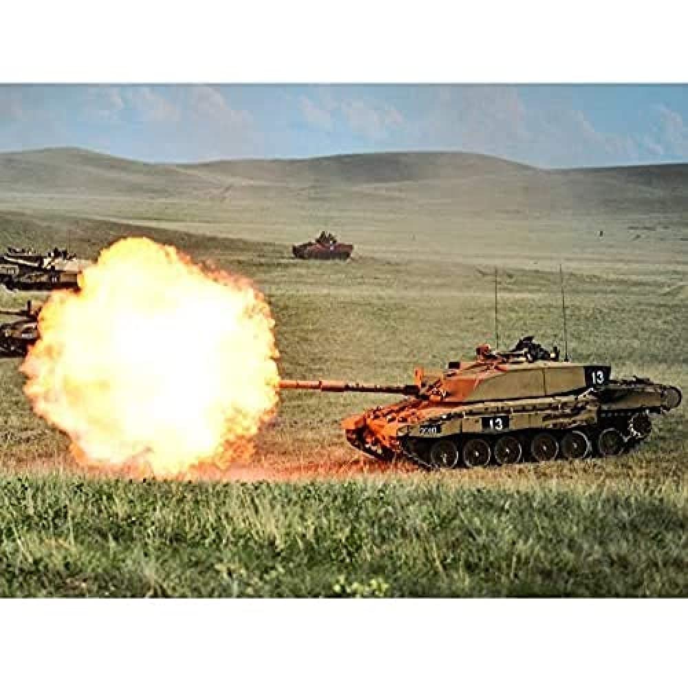 Webster Military UK Challenger Tanks Royal Welsh Photo Art Print Canvas Premium Wall Decor Poster Mural