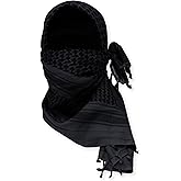 M MCGUIRE GEAR Shemagh Tactical Scarf, Middle Eastern Desert Hood, Bandana, Keffiyeh, Military Style, 100% Cotton, 42" x 42"