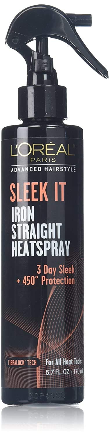 L'Oréal Paris Advanced Hairstyle SLEEK IT Iron Straight Heatspray, 5.7 fl. Oz : Beauty