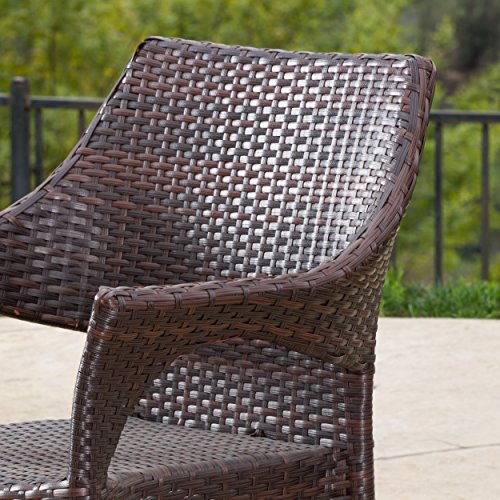 Christopher Knight Home Cliff Outdoor Wicker Chairs, 2Pcs Set