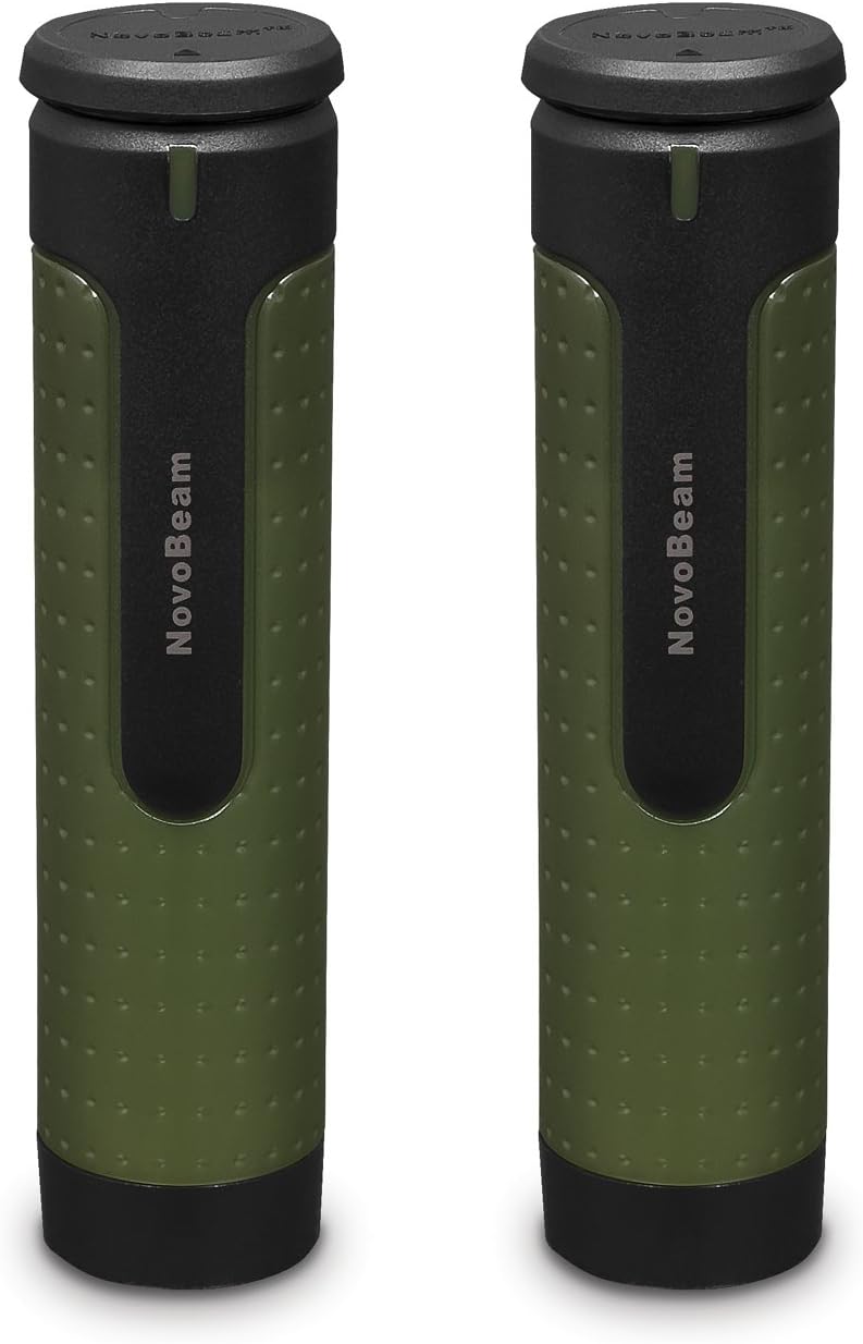 Novobeam NBP3000-2P Ultra-Compact Waterproof / Dustproof Portable USB External Battery Pack Charger / Power Bank, 3,000 mAh, Compatible with most Smartphones and other USB Powered Devices, 2-Pack