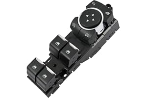 Magimaker Front-Left Driver Side Window Switch with Power Fold Mirror LB5Z14529BA Fit for Ford Explorer 2020-2024, LH Driver-