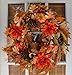 The Wreath Depot Oakwood Silk Fall Door Wreath 24 Inches, Full Handcrafted Autumn Wreath for Front Door, Designed in USA, Beautiful White Gift Box Included