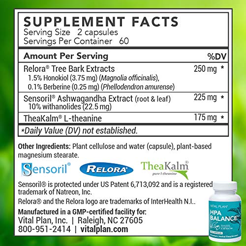 Vital Plan HPA Balance Adrenal Supplement by Dr. Bill Rawls Adrenal, Mood & Hormone Support