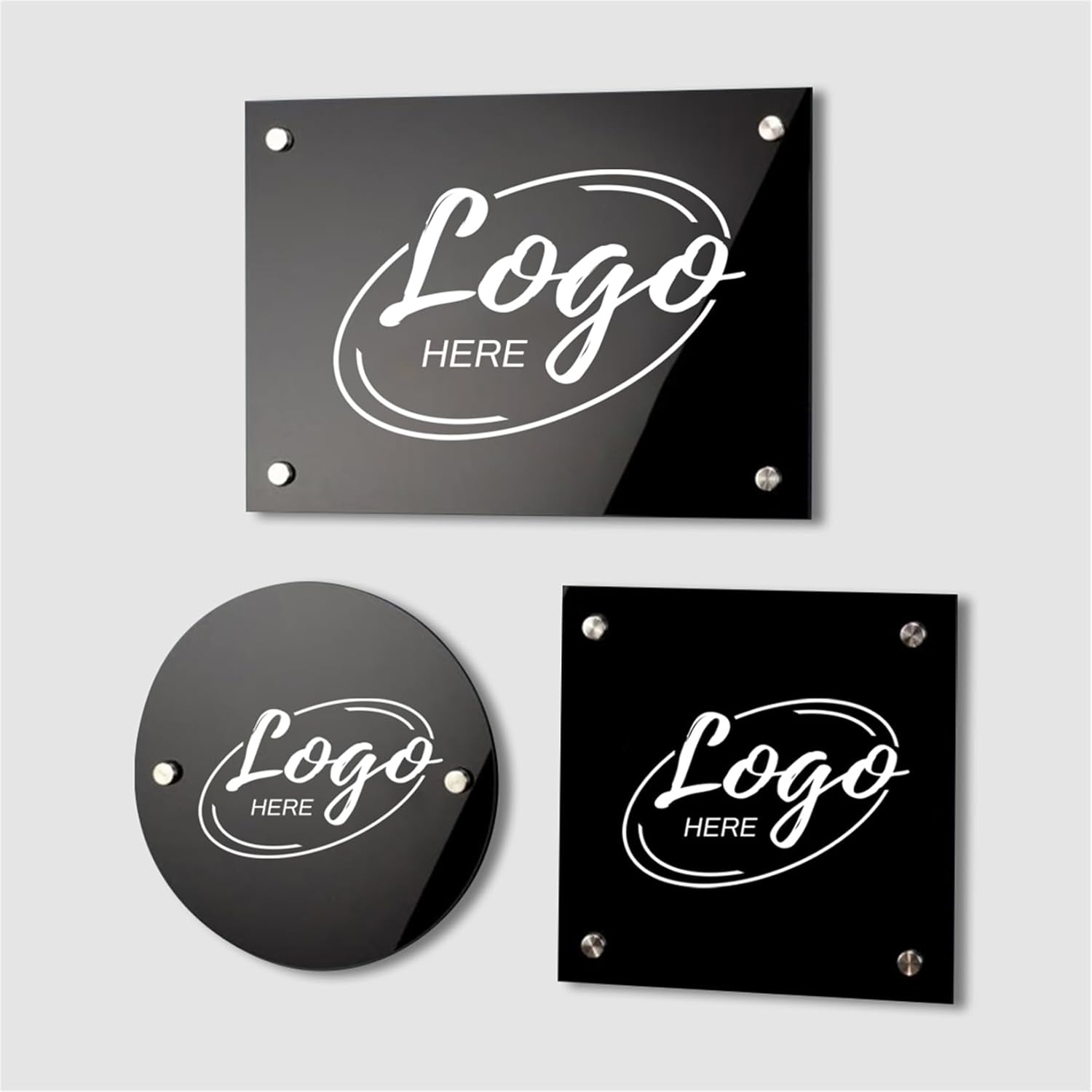 Address Signs - Personalized Floating Acrylic Business Sign Custom Logo Business Plaque Square/Round/Rectangular House Number Sign Address Signage Home Number Plaque Housewarming Gift for Family Friends (Style 6)